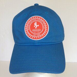 Nintendo NYC Where Everyone Comes To Play Mens Hat Blue Mario Adjustable
